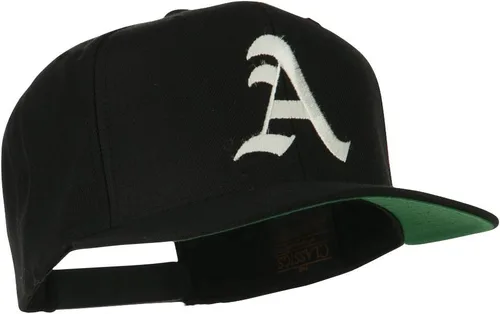 Vista 5 de e4Hats Gran Inglés Antiguo Un Gorra Plana Bordada Negro