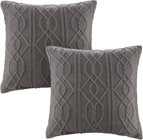 Vista 14 de Madison Park Edredón King de algodón jacquard a cuadros de cabaña, edredones extragrandes tamaño King, funda extraíble, edredón para todas