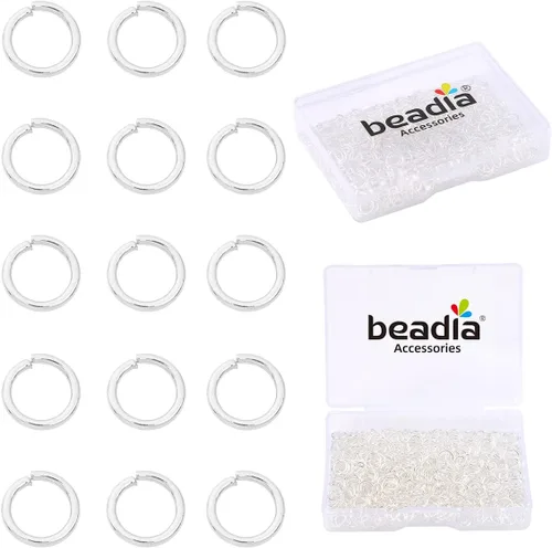 Vista 18 de BEADIA Anillos de salto chapados en oro de 14 quilates sin decoloración de 3 mm, 1200 piezas para hacer joyas