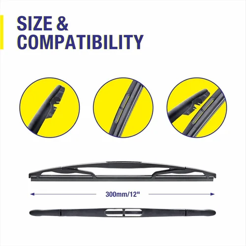 Vista 2 de Repuesto de limpiaparabrisas trasero de 12 pulgadas para Ford Escape 2012 2011 2010 2009 2008 Flex 2019 2018 2017 2016 2015 2014 2013 2012 2011 2010