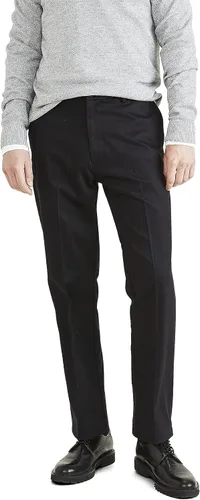 Classic Fit Signature - Pantalones de color caqui sin hierro con protección contra manchas (regular y grande y alto)