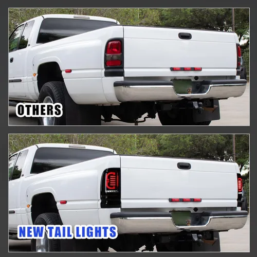 Vista 4 de Nixon Offroad Conjunto de luces traseras LED para Dodge Ram 1500/1994-2002 Dodge Ram 2500/3500 1994-2002, par de luces traseras LED para Dodge Ram