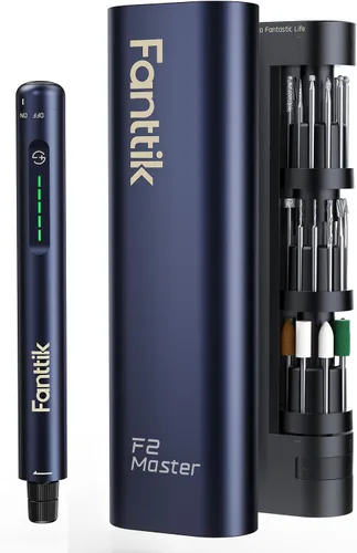 Vista 11 de Fanttik F2 Master - Mini kit de herramientas rotativas inalámbricas, motor NeoPulse, 5 velocidades, 25000 RPM, cubo Revostor, 35 accesorios