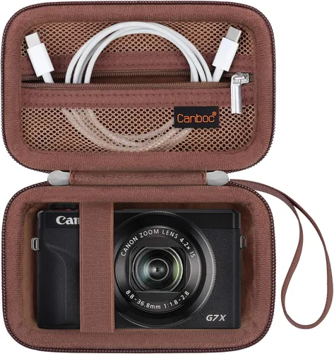Vista 12 de Canboc Funda para cámara Canon PowerShot G7 X Mark III/G7X Mark II Cámara Digital 4K Vlogging, Bolsa para Cámara de Video 4K Point and Shoot