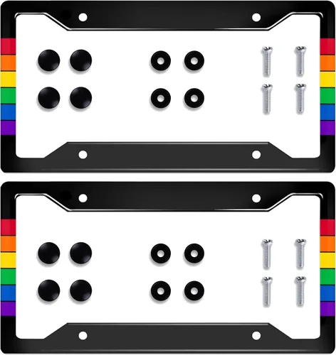 Vista 11 de Adventure Awaits - Marco de matrícula de acero inoxidable, accesorios de automóvil, placa personalizada para vehículos estándar de EE. UU.