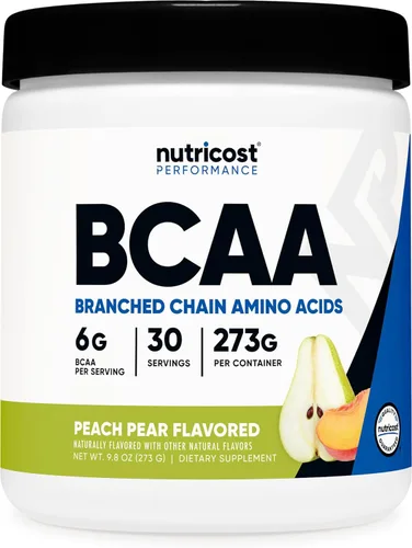 Vista 7 de Nutricost Polvo BCAA (Mango Naranja, 60 Porciones) - Relación Óptima 2:1:1, Sin Gluten, Sin OMG, Vegetariano