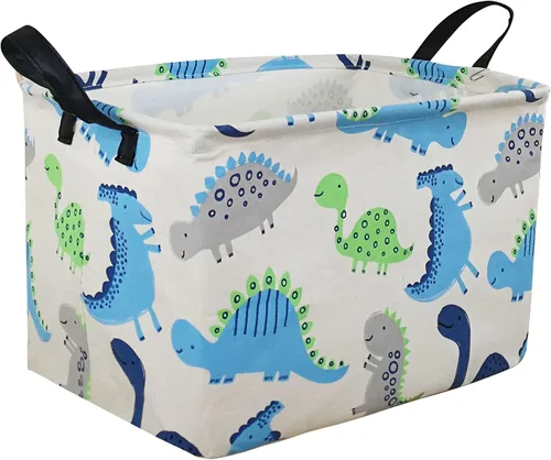 Vista 13 de Cesta de almacenamiento vacía para niños, organizador de almacenamiento impermeable de béisbol, cestas plegables con asas para mujeres, cesta
