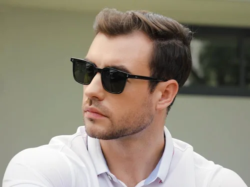 Vista 4 de Gtand Gafas de sol unisex vintage retro estilo cuadrado tintado para hombres mujeres moda rectángulo gafas de sol 2.047 in