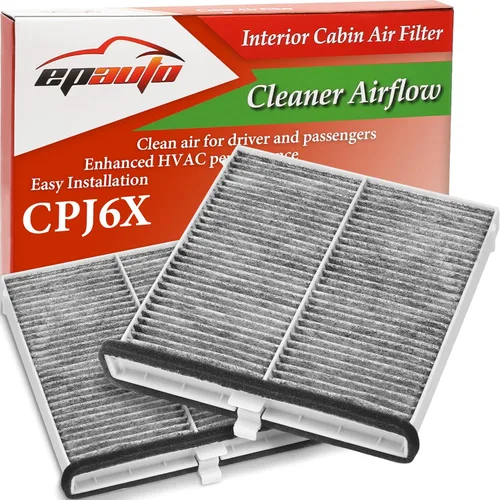 Vista 8 de EPAuto, filtro de aire de cabina para Mazda CPJ6X (KD45-61-J6X), incluye carbón activo