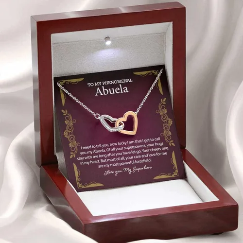 Vista 2 de Regalos Para Abuela En Español - Collar Para El Amor De Mi Vida En Español, Cajas Para Regalos De Navidad, Para El Amor De Mi Vida Cadena