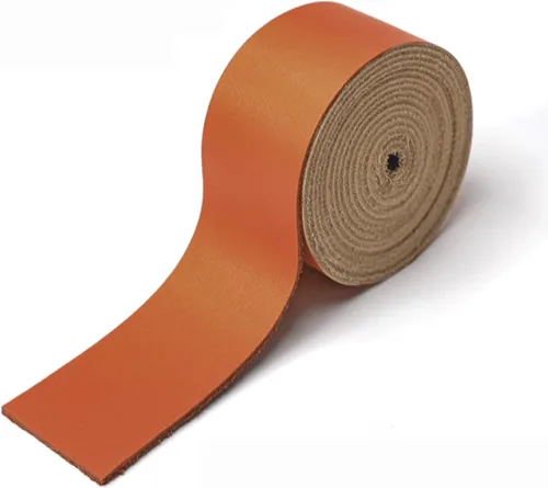 Vista 9 de WUTA Correa de cuero genuino de grano superior, correa en blanco de primera capa de cuero de vacuno para hacer manualidades proyectos de trabajo