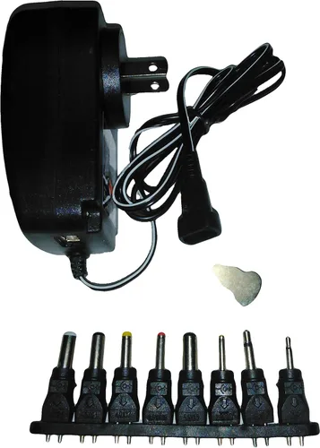 Vista 5 de 3vdc -12 voltios adaptador de corriente AC/DC universal puerto USB 8 puntas reversibles polaridad positiva o negativa punta central 3v 4.5v 5v 6v