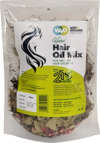 Vista 2 de Combo Hair Care - Mezcla de aceite para el cabello a base de hierbas de 5.3 onzas y polvo de Arappu de 8 onzas, hierbas para el crecimiento