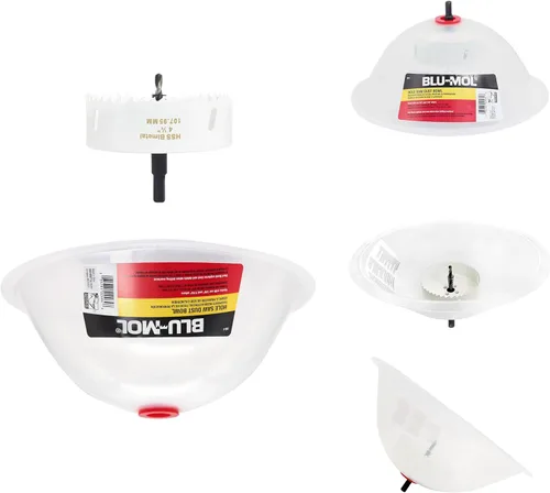 Vista 12 de Disston E0215000 Blu-Mol RemGrit - Accesorios para sierras de agujero de silicona, para instalar luces empotradas y funciona con todas las sierras