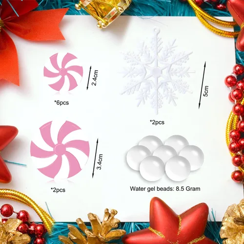 Vista 4 de Pink Pearls - Perlas flotantes de gel de agua transparente para rellenar jarrones, centros de mesa, centros de mesa, decoración de fiesta de Navidad