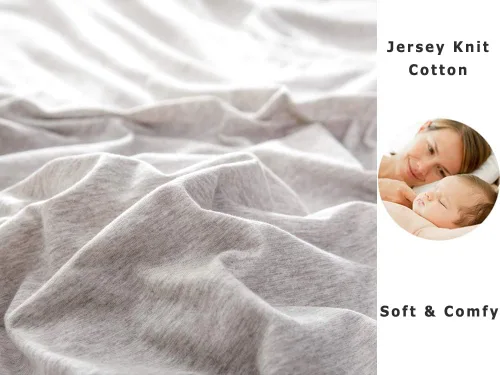 Vista 7 de PURE ERA Sábana bajera ajustable de algodón de punto de jersey (sin sábana encimera ni fundas de almohada) con bolsillo profundo de hasta 15 a 20