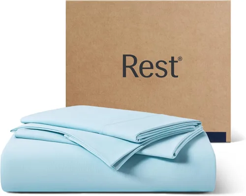 Vista 16 de REST® Evercool®+ Juego de sábanas básico, tamaño individual, color blanco, sábanas transpirables para personas que duermen con calor y sudores