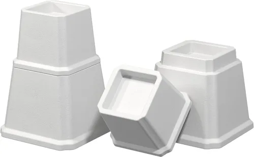Vista 7 de Elevadores de cama para muebles de 8 pulgadas, resistentes en alturas ajustables de 8, 5 o 3 pulgadas, elevadores de 1500 libras para sofá y mesa