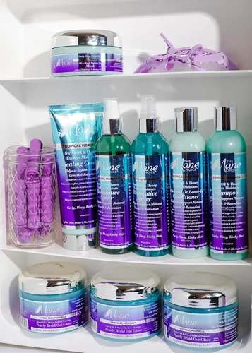 Vista 4 de The Mane Choice Tropical Moringa Sweet Oil & Honey Máscara de humedad sin fin, 8 onzas