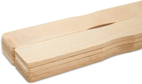 Palitos de pintura de 6 pulgadas, caja de 50 agitadores de pintura de madera dura, paletas de mezcla de madera para epoxi o resina, marcadores de