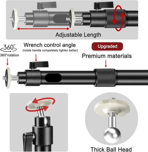 Vista 4 de 2-Be-Best Soporte para Proyector Mejorado, Soporte de Techo Extensible para Proyector, Soporte de Pared para Proyectores con Longitud Extensible