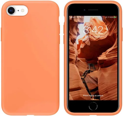 Vista 7 de IceSword Funda para iPhone SE 3 2022 [actualizada]/ iPhone SE 2020 (2ª generación)/iPhone 7/iPhone 8 Funda de silicona de gel de silicona líquida