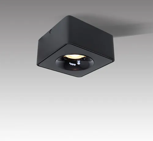 Vista 8 de Foco de Techo LED Regulable de Aluminio Negro Mate de 4.72 pulgadas, Foco Cilíndrico para Interiores, Moderno, Minimalista, Luminaria Direccional