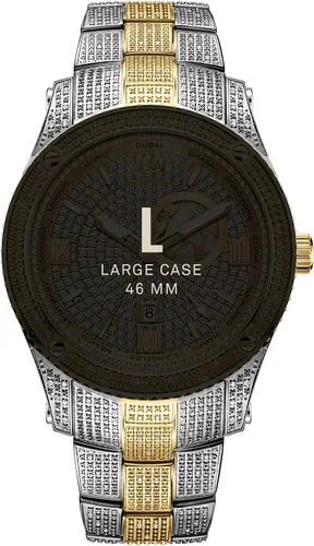 Vista 4 de JBW Reloj de pulsera para hombre Jet Setter GMT J6370 de 1,00 quilates con pulsera de acero inoxidable