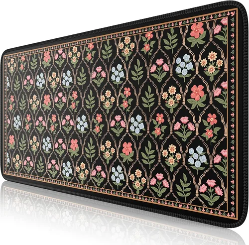 Vista 9 de iCasso Verde Alfombrilla Grande para Mouse, Alfombrilla de Juegos, Alfombrilla de Escritorio para Computadora de Escritorio, Alfombrilla