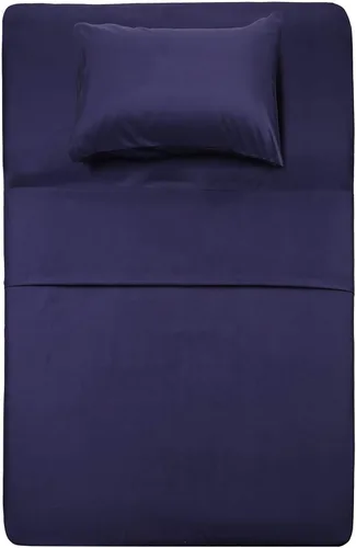 Vista 41 de Juego de sábanas de diseño estampado clásico - Juegos de sábanas con bolsillo profundo ultra suave y transpirable., Microfibra, Celeste (Baby Blue)