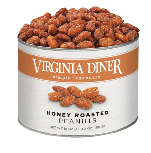 Vista 6 de Virginia Diner Gourmet Natural Classic Peanut Brittle – Cacahuetes de Virginia XL con Mantequilla, Sin OGM, Sin Conservantes, Regalos de Virginia