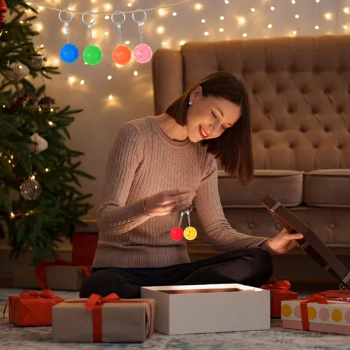 Vista 7 de DLUGOPIS 6Pcs Gifts for Pickleball Lovers Pickleball Ornament Pickleball Keychain Pickleball Keychains Bulk