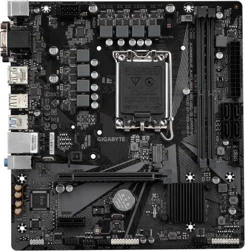 Vista 2 de GIGABYTE H610M S2H V2 DDR4 (H610/ Intel/LGA 1700/ Micro ATX/DDR4/ Single M.2/ PCIe 4.0/ USB 3.2 Gen1/ Realtek GbE LAN/placa base)