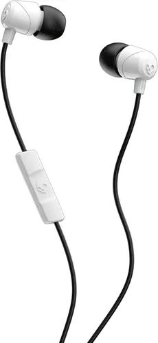 Vista 10 de Auriculares Skullcandy Jib con cable y conector AUX de 3.5 mm, con ajuste de aislamiento de ruido, micrófono en línea y control de llamadas y Negro