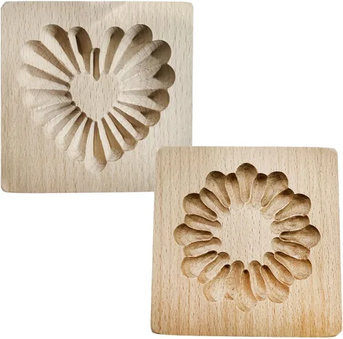 Vista 30 de Molde de galletas de madera, molde de horneado 3D, herramienta de horneado para manualidades y decoración con relieve, adecuado para Halloween