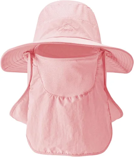 Vista 8 de Sombreros de sol para hombres y mujeres, sombrero de pesca UPF 50+ transpirable de ala ancha de verano con protección UV