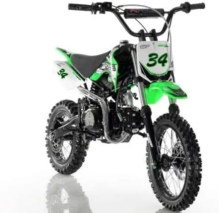 Vista 3 de HHH Apollo 110cc Dirt Bike AGB-34CRF Semi-Automática 110cc Dirtbike DB34 (verde)