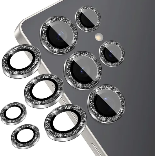 Vista 15 de Protector de lente de cámara compatible con iPhone 12, 12 Mini y iPhone 12 Pro (paquete de 3 + 1) – Brillantina brillante, funda de cámara