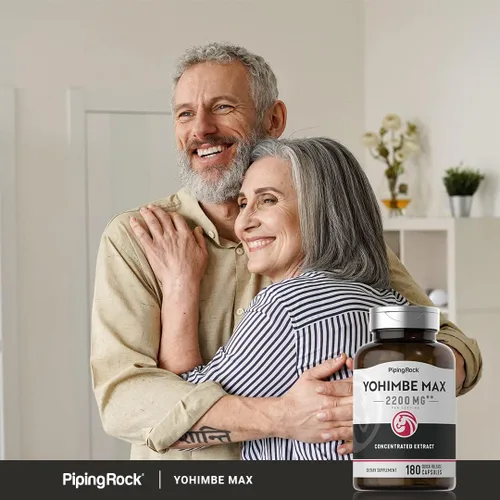 Vista 6 de Piping Rock Yohimbe Suplementos para hombres 180 cápsulas Extracto máximo concentrado con Pausinystalia Yohimbe Suplemento sin OMG, sin