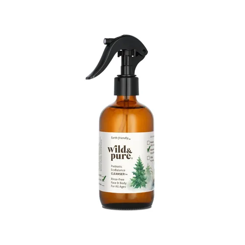Vista 10 de Wild & Pure Limpiador de piel sensible, juego de viaje de 2 piezas (1.7 y 0.9 onzas líquidas), lavado con pH equilibrado, apto para microbiomas