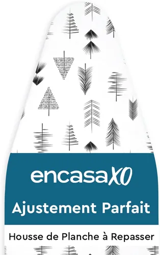 Vista 23 de Encasa XO Funda y almohadilla para tabla de planchar de 49 x 18 pulgadas, acolchado de fieltro de 0.118 in de grosor, ajuste y bloqueo de cordón