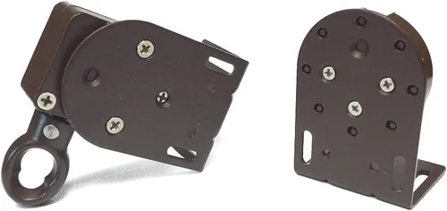 Vista 4 de Kit de soportes de montaje de repuesto para persianas enrollables exteriores Coolaroo inalámbricas para exteriores (negro)