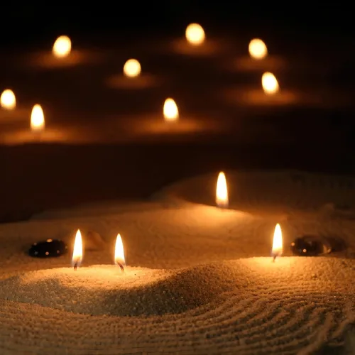 Vista 10 de NICEME Kit de fabricación de velas en polvo personalizado negro, 26 onzas de cera con cuentas rellenables, arena perlada, vela perlada, totalmente