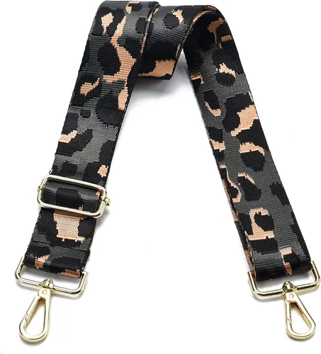 Vista 36 de Correa para bolso con herrajes dorados de repuesto, correa para bolso cruzado, correa ancha ajustable para colgar al hombro