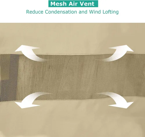 Vista 6 de SunPatio Paquete de 2 fundas para sillas de exterior, resistentes e impermeables, para asientos profundos, protección para todo tipo de clima