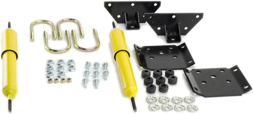 Vista 2 de Kit de montaje de choque resistente Lippert para remolques de RV, se ajusta a un tubo de eje de 2-3/8 pulgadas, absorbente de golpes, kit completo