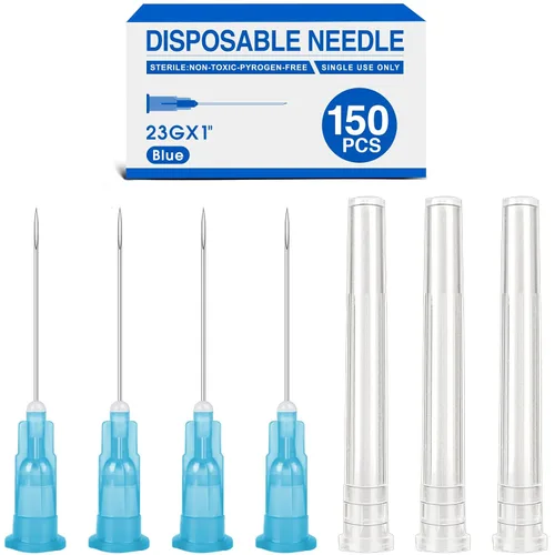 Vista 7 de TENKAIWICK Paquete de 150 agujas de calibre 16 de 1.5 pulgadas, agujas de inyección desechables estériles Luer Lock, accesorios de laboratorio