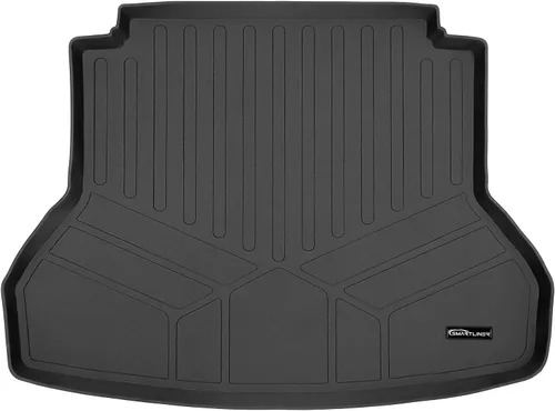 SMARTLINER Forro de carga para todo tipo de clima, ajuste personalizado detrás de la segunda fila, color negro, compatible con Hyundai Elantra