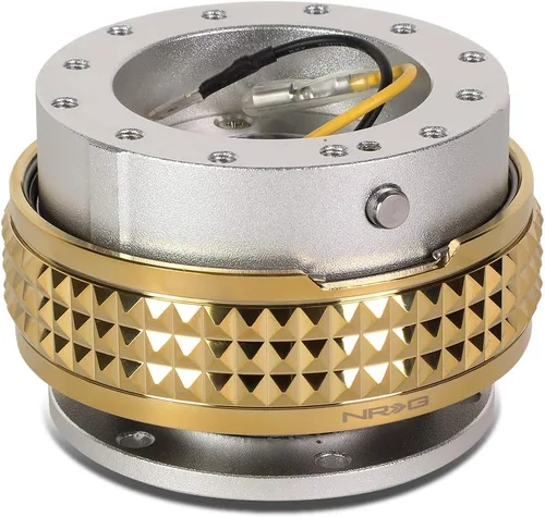 Vista 40 de NRG Innovations SRK-210BK/BK Kit de liberación rápida (cuerpo negro / anillo pirámide negro)