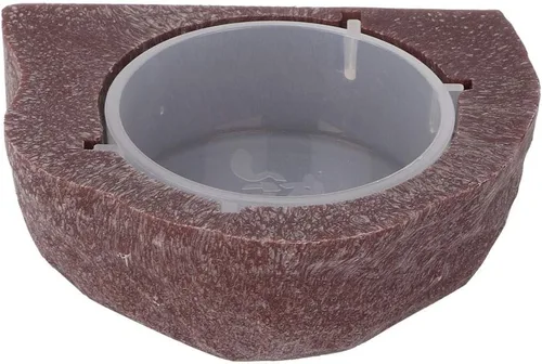 Vista 5 de Comedero para lagartos, cuenco de plástico estable para reptiles, comedero para mascotas, tipo de suspensión para lagarto (marrón) herramientas